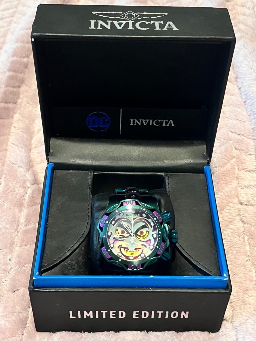 Invicta Men’s Iridescent Green-Purple Joker Dial Watch
